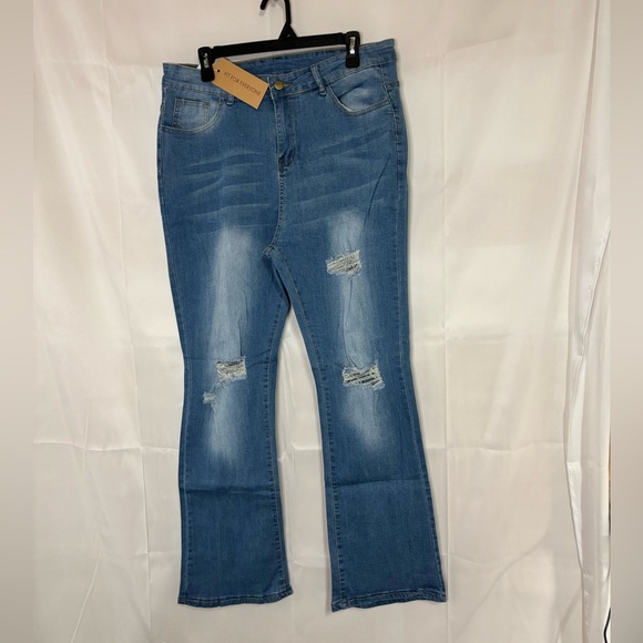 New with tags, womens size XL fit for everyone jeans, #B763 - Picture 1 of 4